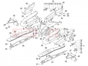 APRILIA SR MAX 300 Central cover - Footrests