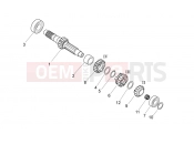 APRILIA MXV 450 Cross Primary gear shaft