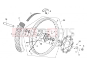 APRILIA MXV 450 Cross Front wheel
