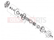 Driven pulley - Derbi Atlantis 50 2T Bullet 2010