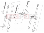 derbi Atlantis 50 4T Front fork