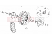 DERBI Atlantis 50 2T Front wheel