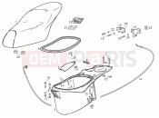 DERBI Atlantis 50 2T Saddle - Helmet compartment