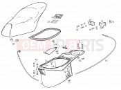 DERBI Atlantis 50 2T LC eng: Derbi Saddle - Helmet compartment