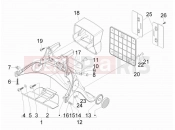 derbi Boulevard 100 4T Rear cover - Splash guard