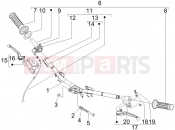 derbi Boulevard 100 4T Handlebars - Master cil.