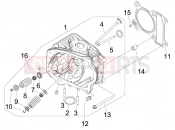 DERBI Boulevard 150 4T Head unit - Valve