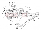 DERBI Boulevard 150 4T Crankcase cover - Crankcase cooling
