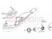 DERBI GP 50 Exhaust unit