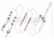 Front fork - Derbi GP1 50 2003