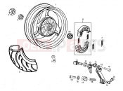 DERBI Preadtor 50 Rear wheel