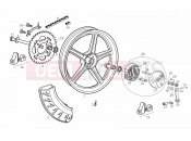 derbi Variant Courier 50 Rear wheel