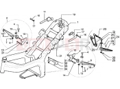 Chassis-Central stand - Gilera DNA 125