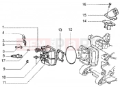 GILERA DNA GP Experience Cylinder head and induction pipe