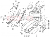 gilera 2008 Fuoco 500 Central cover - Footrests