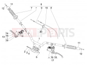 gilera 2008 Fuoco 500 Handlebars - Master cil.