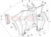 gilera 2009 Fuoco 500 Front glove-box - Knee-guard panel
