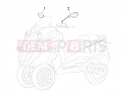 gilera 2012 Fuoco 500 Driving mirror/s