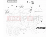 gilera 2013 Fuoco 500 Plates - Emblems