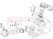 gilera 2009 GP 800 Cylinder-piston-wrist pin unit