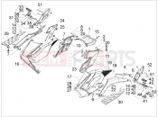 gilera 2010 GP 800 Central cover - Footrests