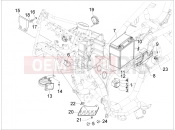 gilera 2011 GP 800 Remote control switches - Battery - Horn