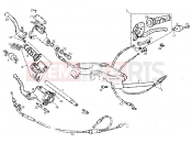 Handlebars component parts - Gilera GPR 50