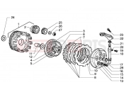 Clutch unit - Gilera GSM M.Y. 2001