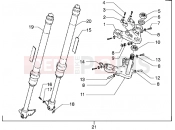 Front-wheel suspension - Gilera GSM M.Y. 2001