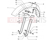 gilera H@k Front mudguard