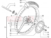 gilera H@k Front wheel