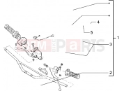 gilera H@k Handlebars component parts