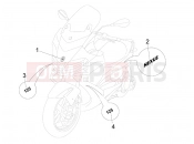 gilera 2007 Nexus 125 Plates - Emblems
