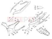 gilera 2007 Nexus 125 Side cover - Spoiler