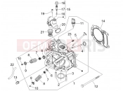 Head unit - Valve - Gilera Nexus 125 2008