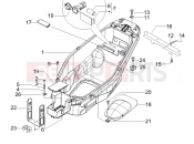 Helmet huosing - Undersaddle - Gilera Nexus 125 2008