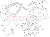 Rear cover - Splash guard - Gilera Nexus 125 2008