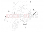 gilera 2006 Nexus 250 Plates - Emblems