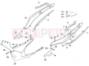 gilera 2007 Nexus 250 SP Side cover - Spoiler