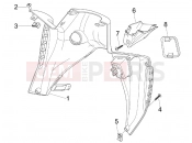 gilera 2009 Nexus 300 ie Front glove-box - Knee-guard panel