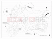gilera 2009 Nexus 300 ie Plates - Emblems