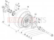 gilera 2007 Nexus 500 Front wheel