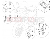 gilera 2009 Nexus 500 Remote control switches - Battery - Horn