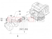 gilera 2010 Nexus 500 Cylinder-piston-wrist pin unit
