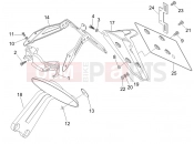 gilera 2010 Nexus 500 Rear cover - Splash guard