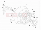 gilera 2010 Nexus 500 Rear wheel