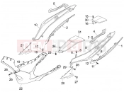 gilera 2010 Nexus 500 Side cover - Spoiler