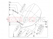 gilera 2011 Nexus 500 Windshield - Glass
