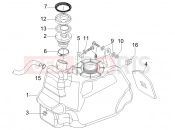 gilera 2006 Nexus 500 SP Fuel tank