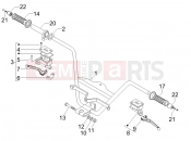 gilera 2006 Nexus 500 SP Handlebars - Master cil.